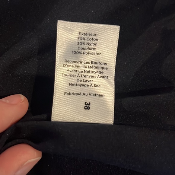 Talbots Knit Band/Military Blazer Navy with Bronze Crest Buttons Size 14 - Picture 10 of 10